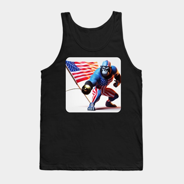 Grumpy Gorilla #35 Tank Top by The Black Panther